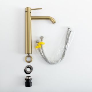 Смеситель для раковины высокий CEZARES RELAX-LC1-BORO-W0 золото